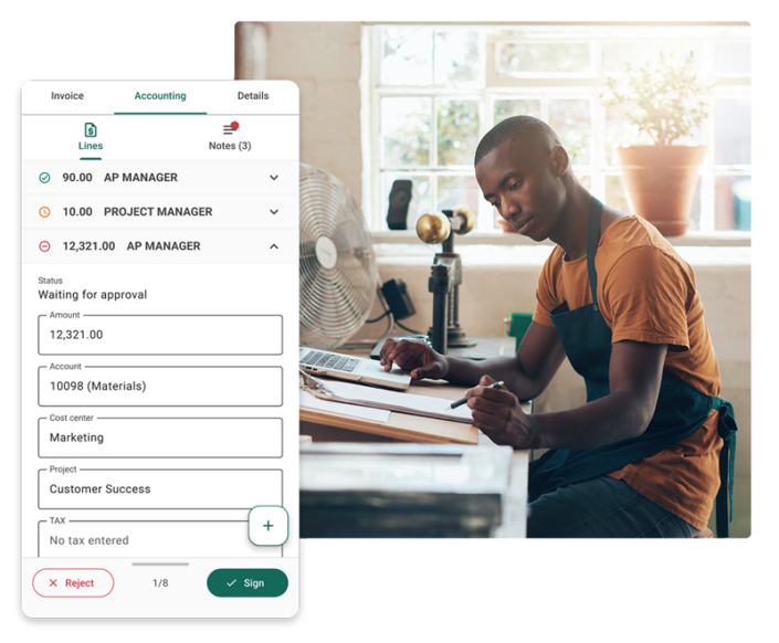 invoice approval workflow in rillion