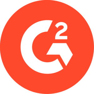 G2 Logo in red and white